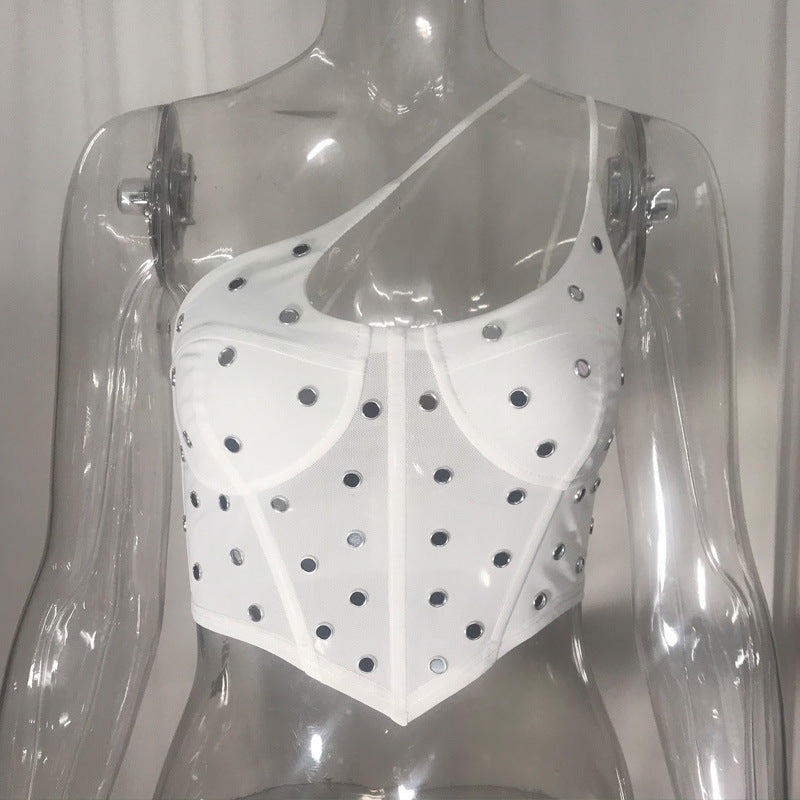 Straptype Bottoming On Neck Sexy Corset Camisole