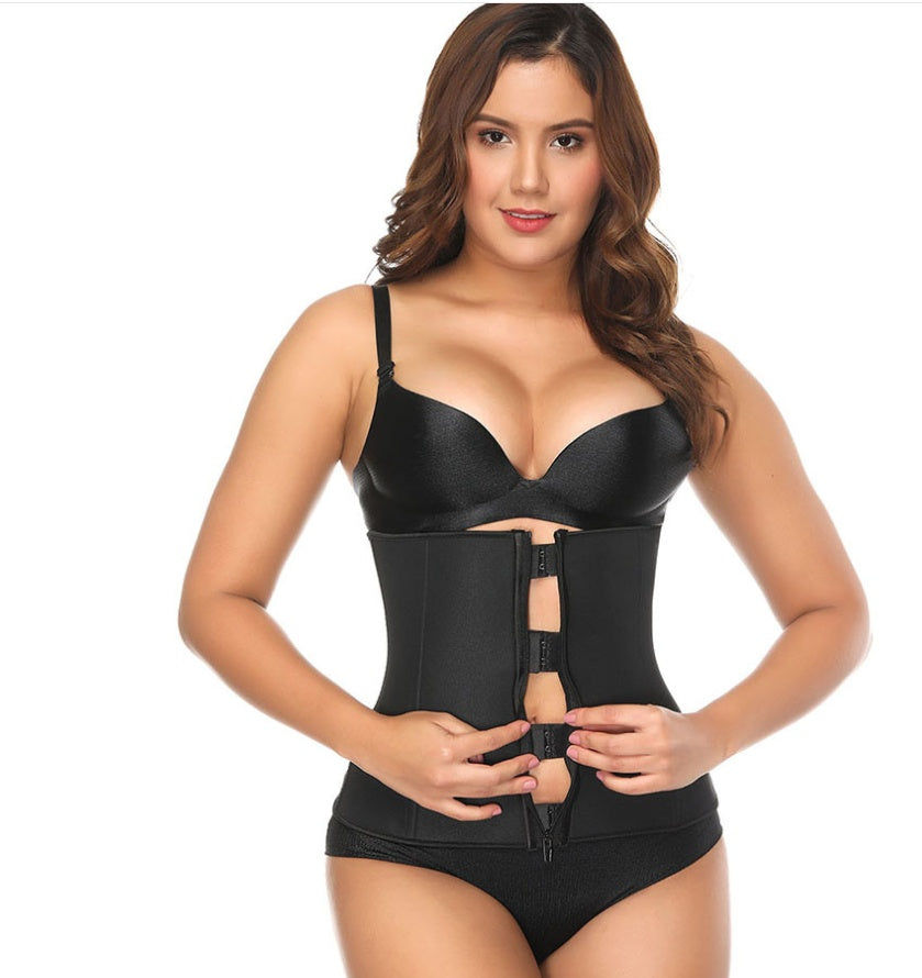 Neoprene Sports Corsets Fitness Speed Wicking Ladies Tummy Corsets Dark Buckle Zipper