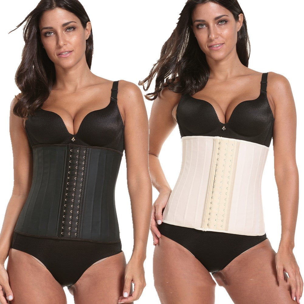 Glossy Rubber Latex Waist Corset For Women