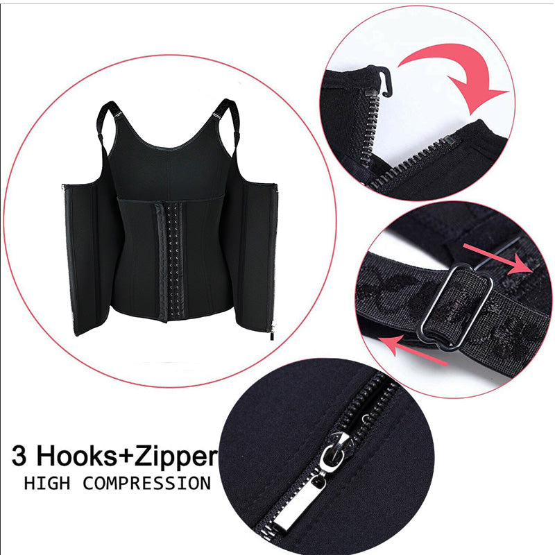 Double Breasted Neoprene Corset Blazer