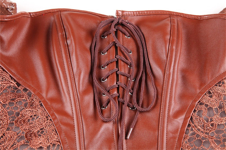 Leather Hollow Corset
