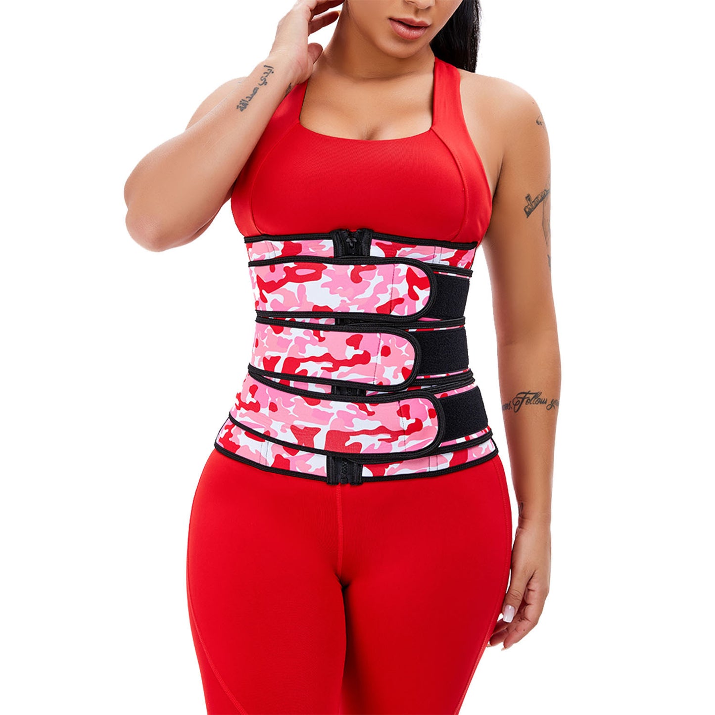 Camouflage three-in-one waist belt, restraint belt, slimming belt