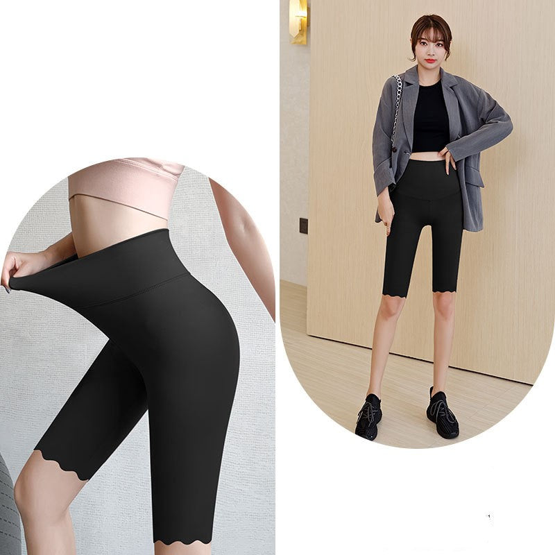 Shark skin leggings women wear thin autumn tights