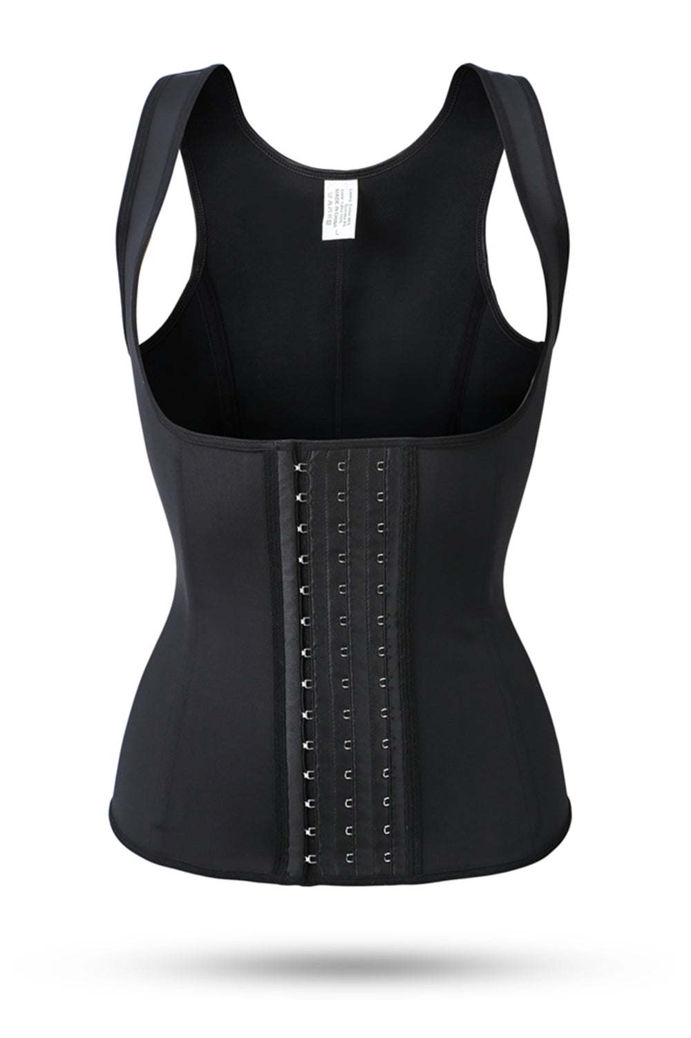 A strapless corset