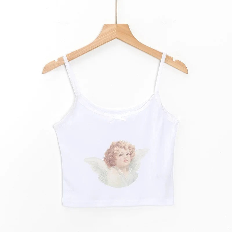 Camisole women's tight-fitting stretch short inner top