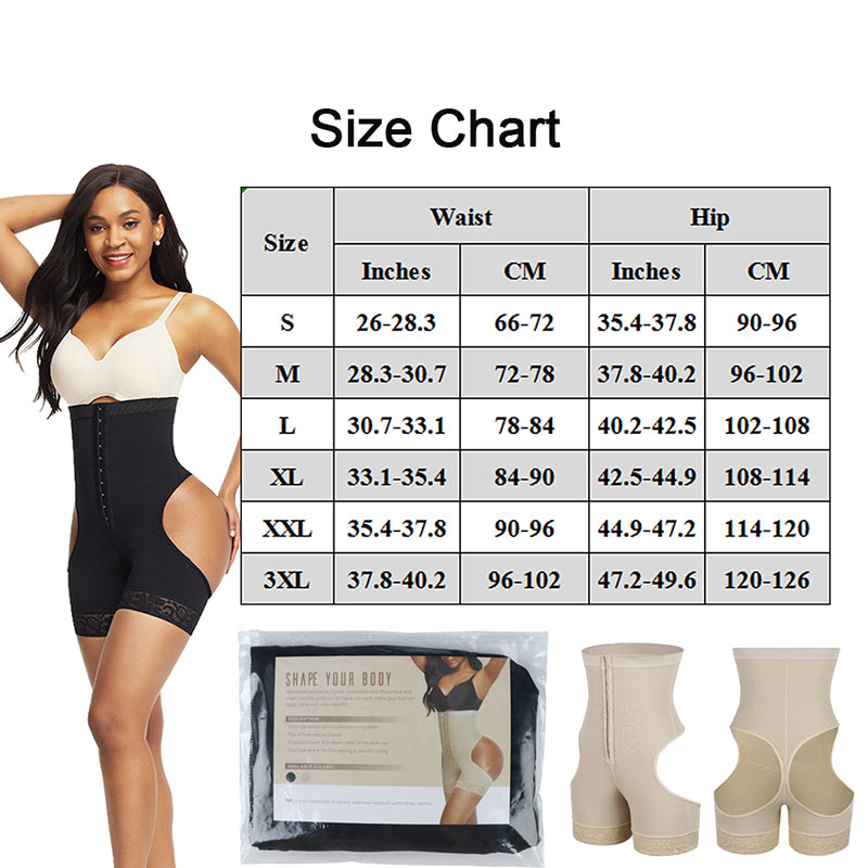 Women Shapewear High Waist Butt Lifter Tummy Control Underwear Corset