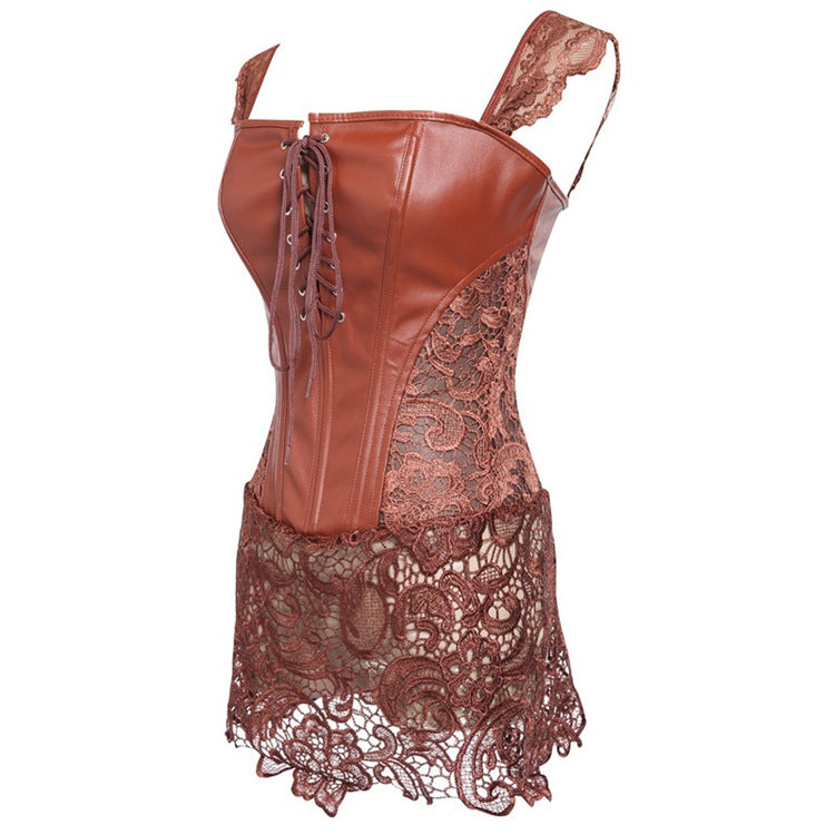 Leather Hollow Corset