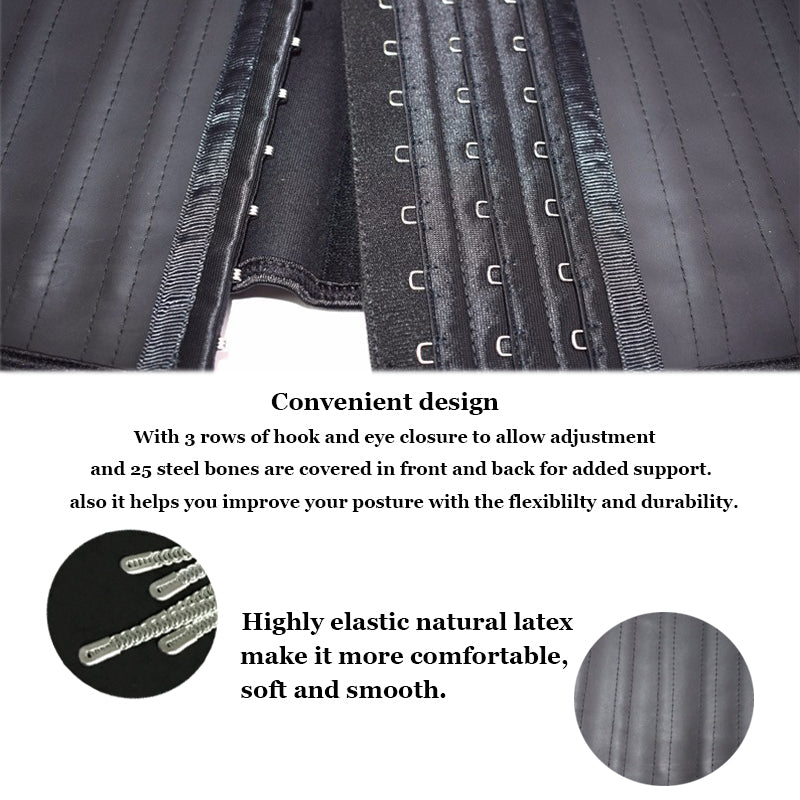 Latex Waist Trainer Slimming Underwear Cincher Corset Slimming Belt