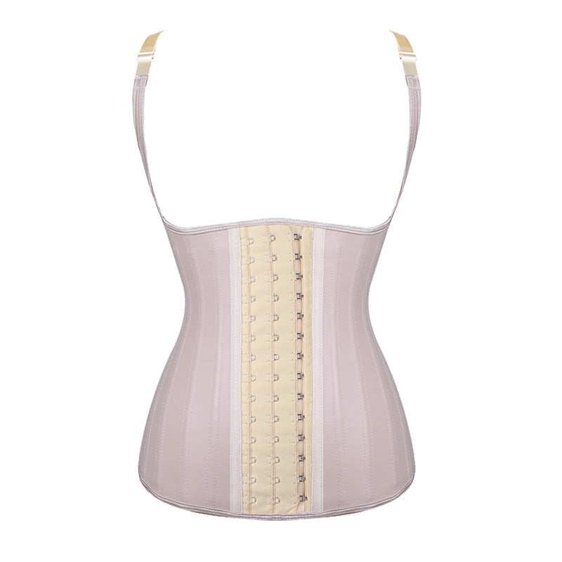 25 Steel Rib Glossy Rubber Corset Reflective Latex