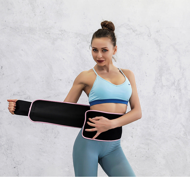 Sweat protection belt fitness abdomen waist belt