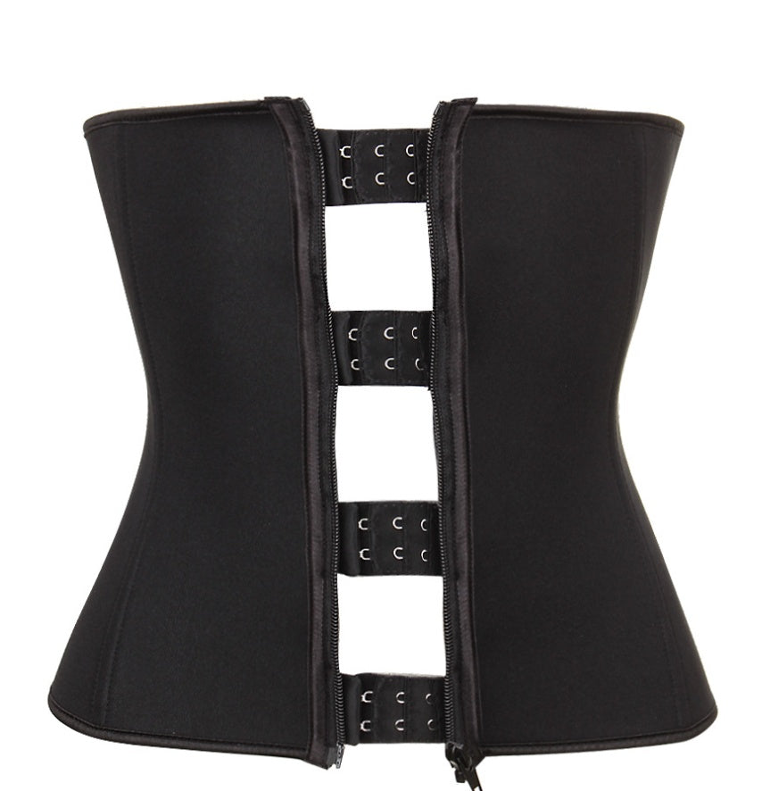 Neoprene Sports Corsets Fitness Speed Wicking Ladies Tummy Corsets Dark Buckle Zipper