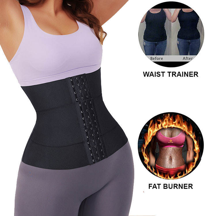 Women's Sports Sweat Waist Trainer Double Belt Breasted Corset