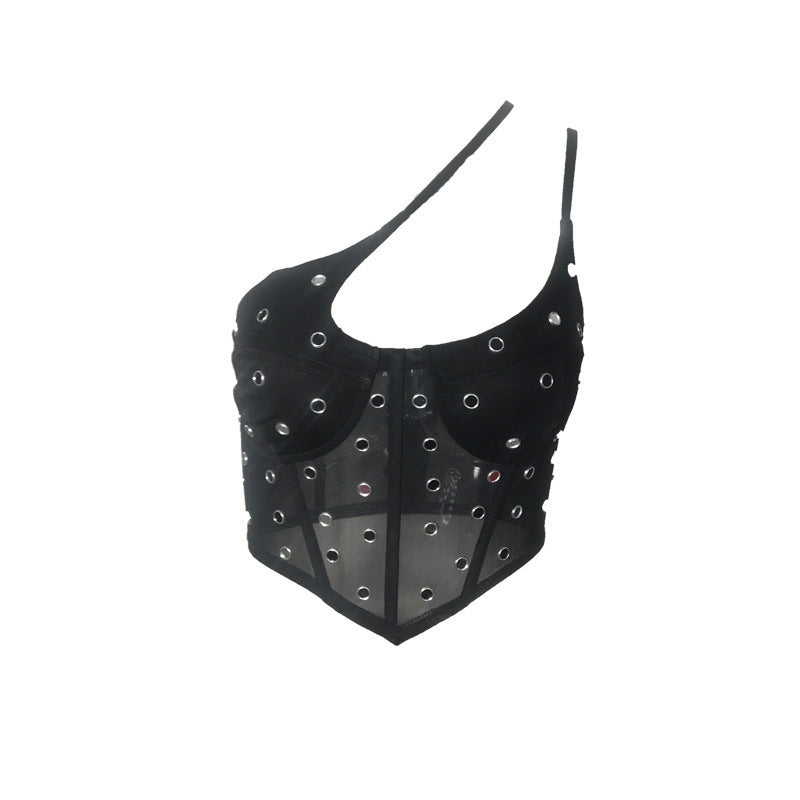 Straptype Bottoming On Neck Sexy Corset Camisole