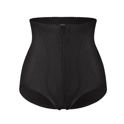 Breasted High-waist Abdomen Mesh Breathable Lace Plump