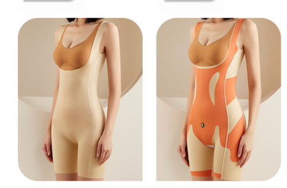 5D Suspension One Piece Body Shaper No Trace Rear Detachable