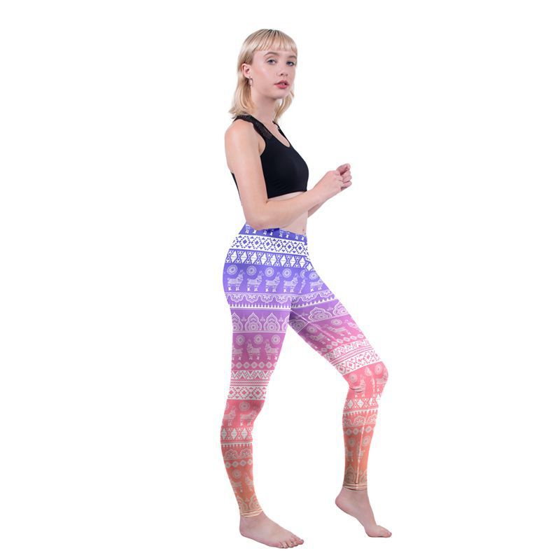 3D digital printed alpaca leggings