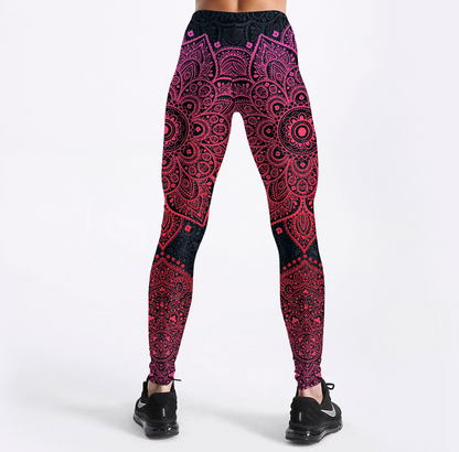 Fuschia Mandala Leggings