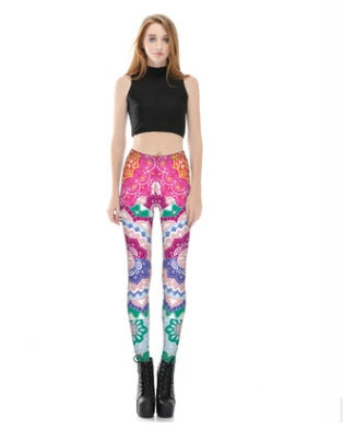 Colourful Psy Mandalas Leggings