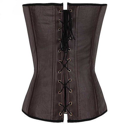 Women's leather corset