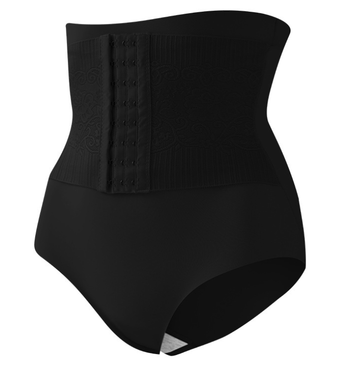 HIGH-WAISTED BONED TUMMY CONTROL SHAPER THONG