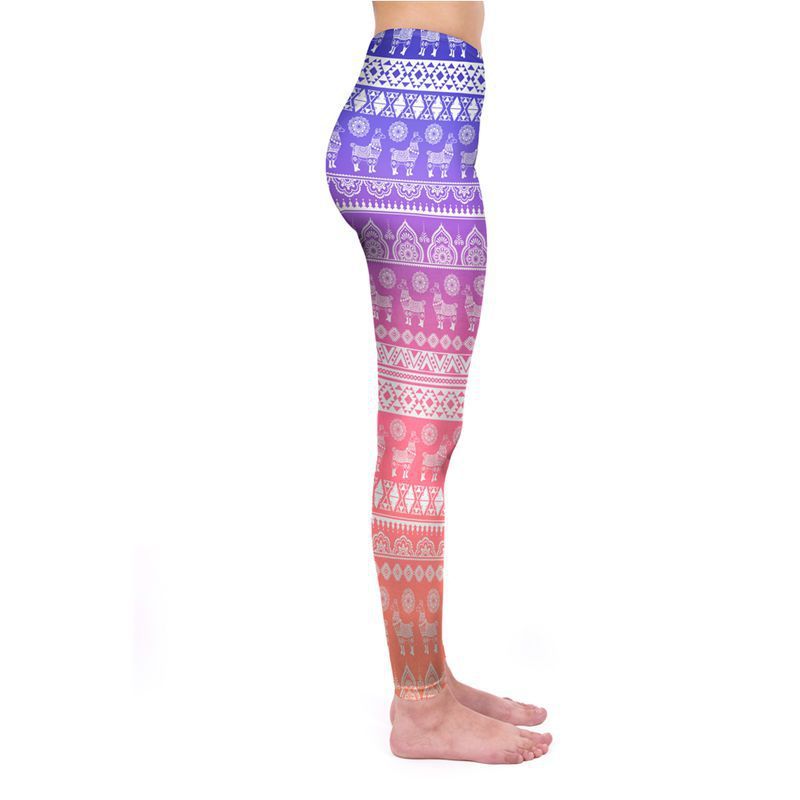 3D digital printed alpaca leggings