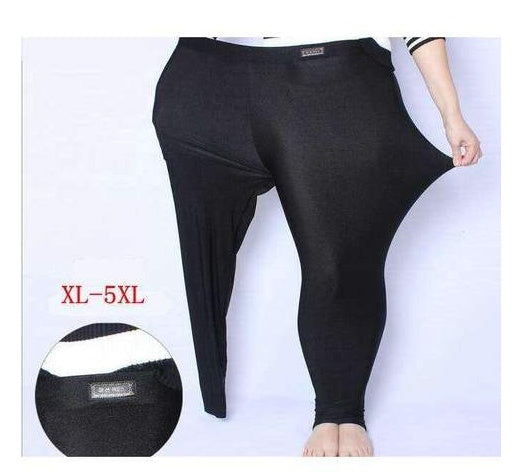 Large Size Glossy Pants Full-Length Legging