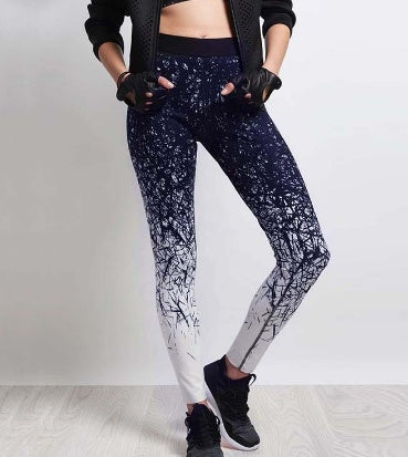 Yoga Pants Women Sports Clothing Chinese Style Printed Yoga leggings