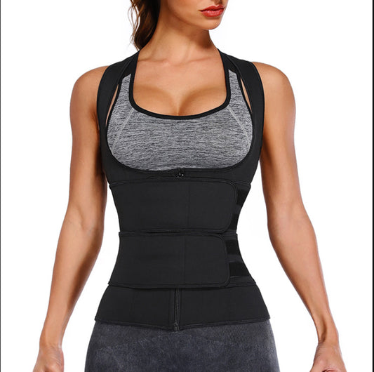 Adjustable Waist Velcro Double Waist Zipper Shaper