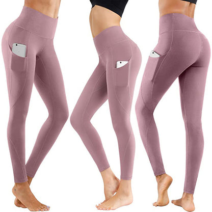 Women Running Fitness Solid Leggings Push Up