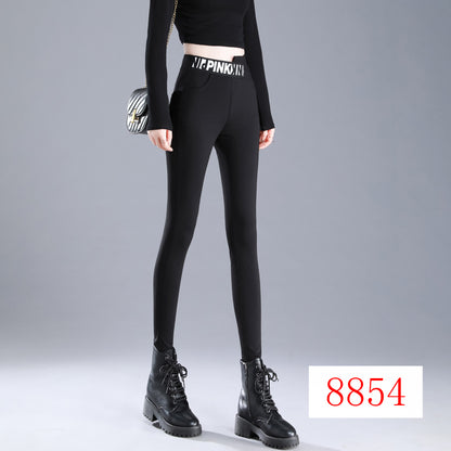 Black Leggings High Waist Slimming Tight Pencil Pants