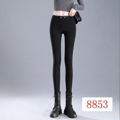 Black Leggings High Waist Slimming Tight Pencil Pants