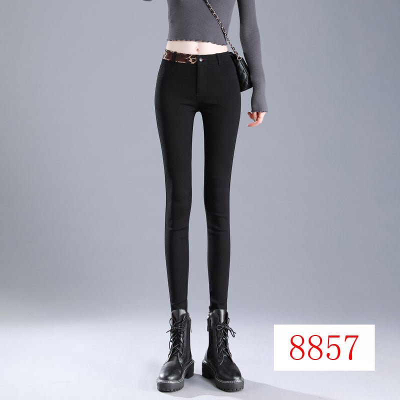 Black Leggings High Waist Slimming Tight Pencil Pants