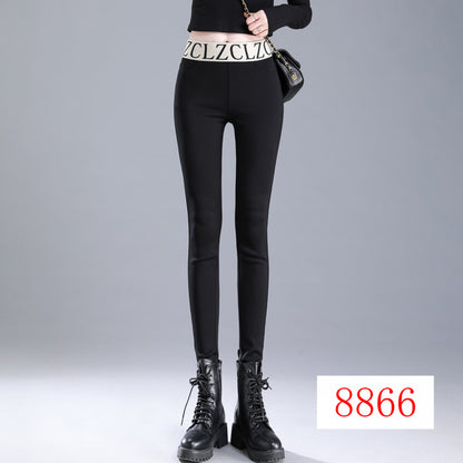 Black Leggings High Waist Slimming Tight Pencil Pants