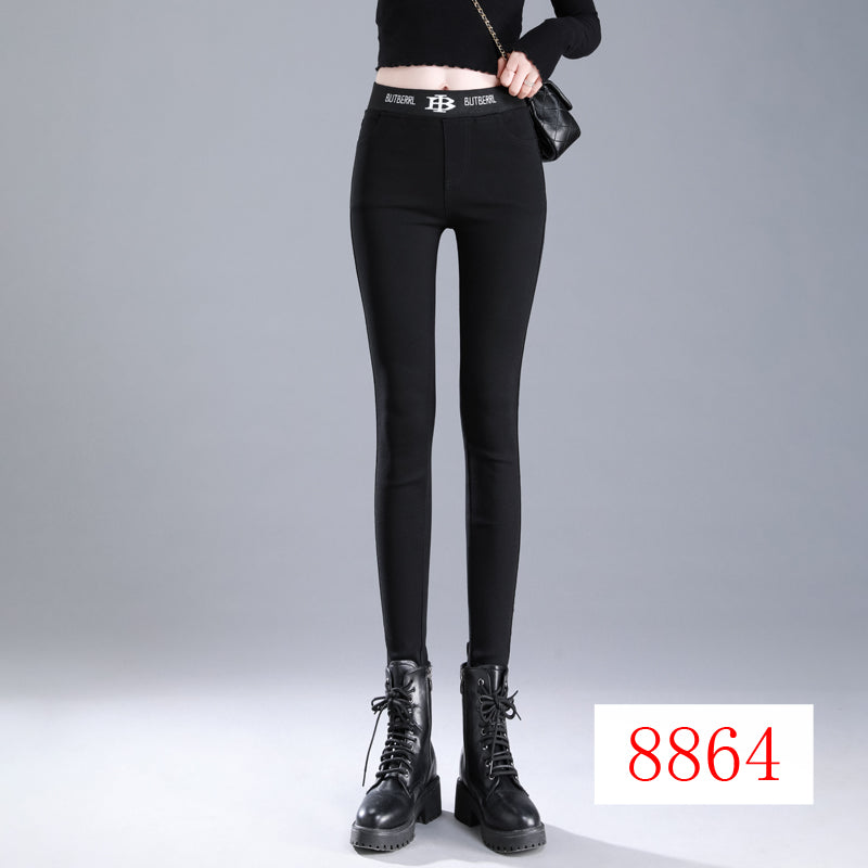 Black Leggings High Waist Slimming Tight Pencil Pants