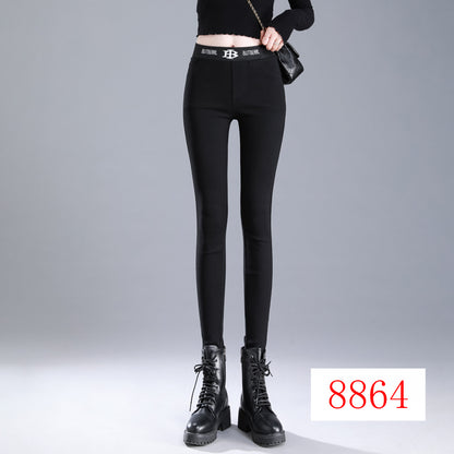 Black Leggings High Waist Slimming Tight Pencil Pants