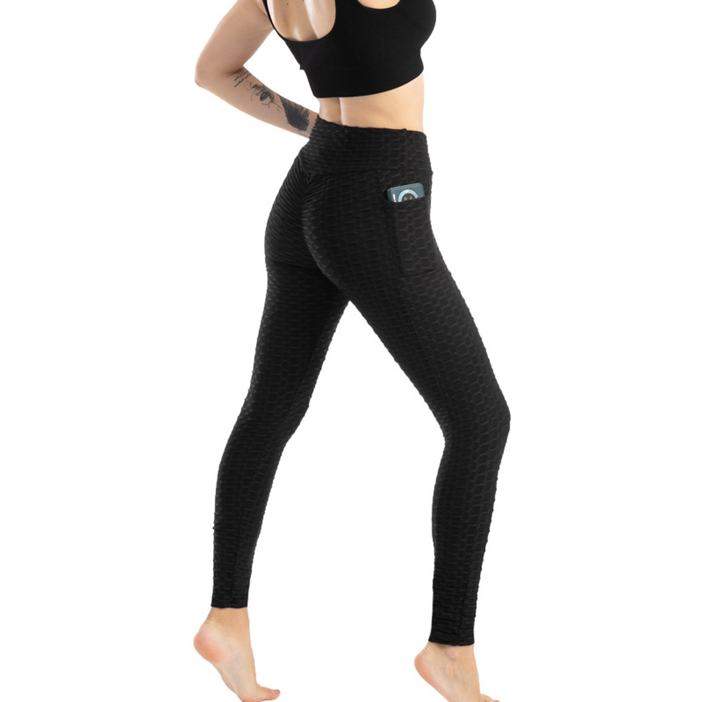 Women's High Stretch Hip-lifting Slim-fit Sweat-absorbent Leggings