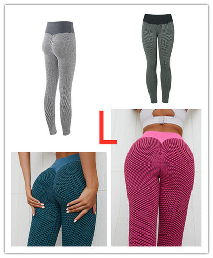 Plaid Leggings Fitness Yoga Pants Women's Seamless