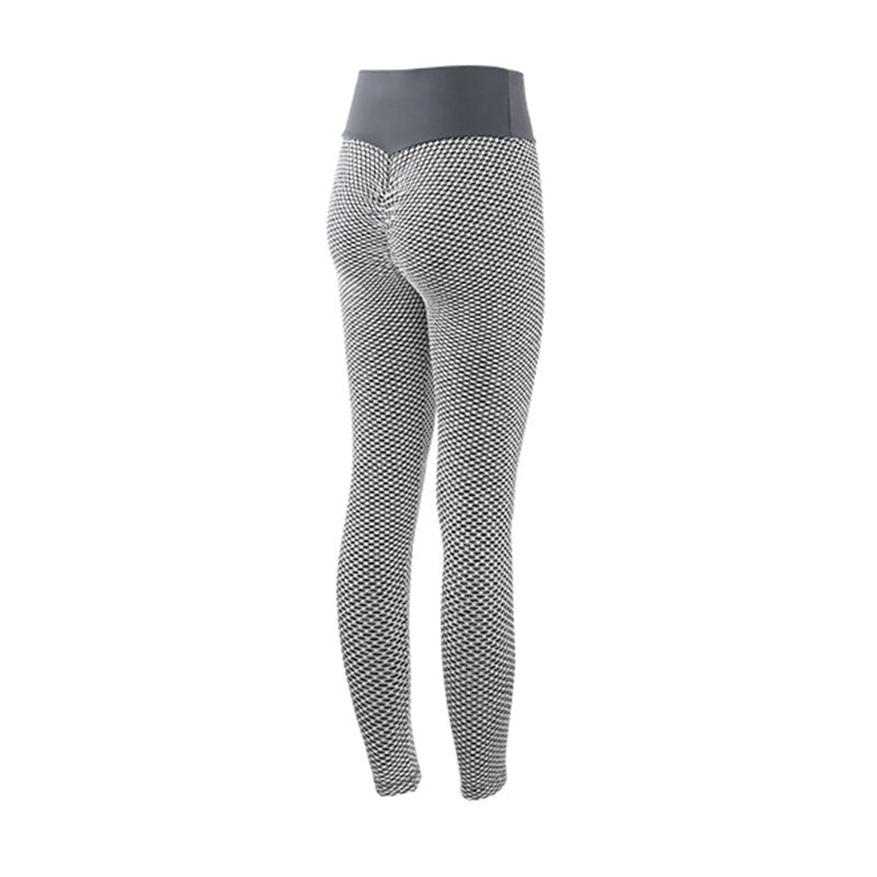 Plaid Leggings Fitness Yoga Pants Women's Seamless