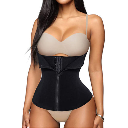 Zip Waist Closure Belly Belt Corset Sports Fitness Double Layer Corset