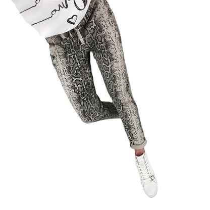 Women's Tight Fitting Small Feet Printed Leggings And Women's Trousers