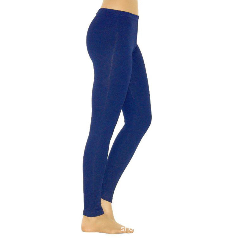 Women's Solid Color Leggings Stretch Nine-Point Leggings Leggings