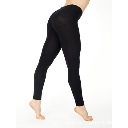 Women's Solid Color Leggings Stretch Nine-Point Leggings Leggings