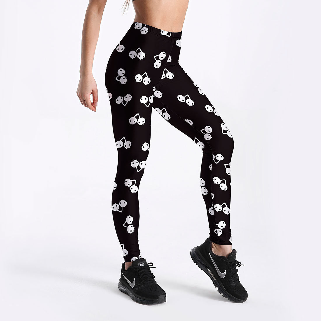 Cherry Taroy Print Leggings European And American