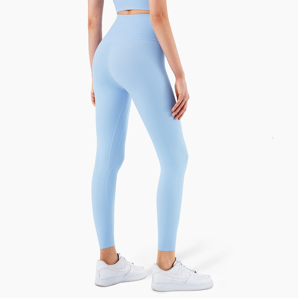 Yoga Fitness High Waist Pants Breathable Stretch No Embarrassment Line Sports Hip-lifting Leggings