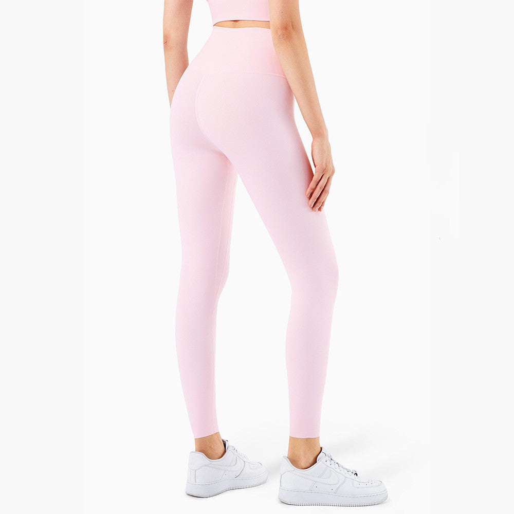 Yoga Fitness High Waist Pants Breathable Stretch No Embarrassment Line Sports Hip-lifting Leggings