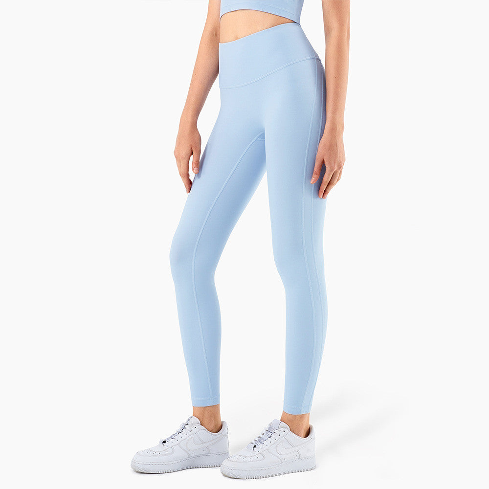 No T-line Anti-curling High-waisted Peach Hip Leggings