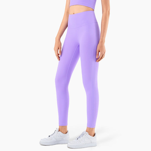 No T-line Anti-curling High-waisted Peach Hip Leggings