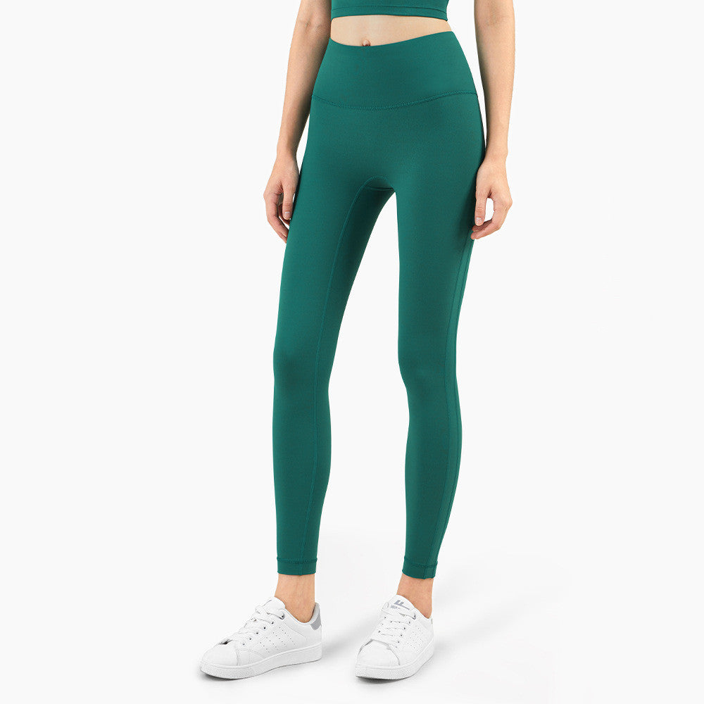 No T-line Anti-curling High-waisted Peach Hip Leggings