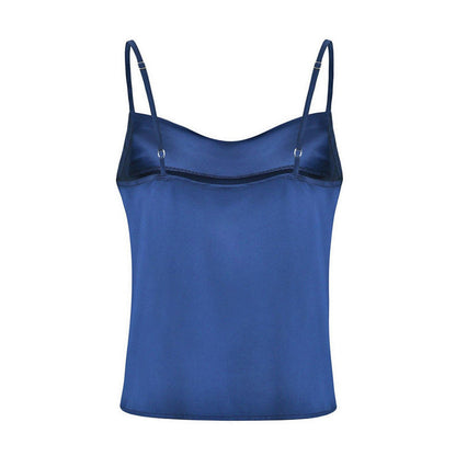 Silk Swing Collar Small Camisole Top