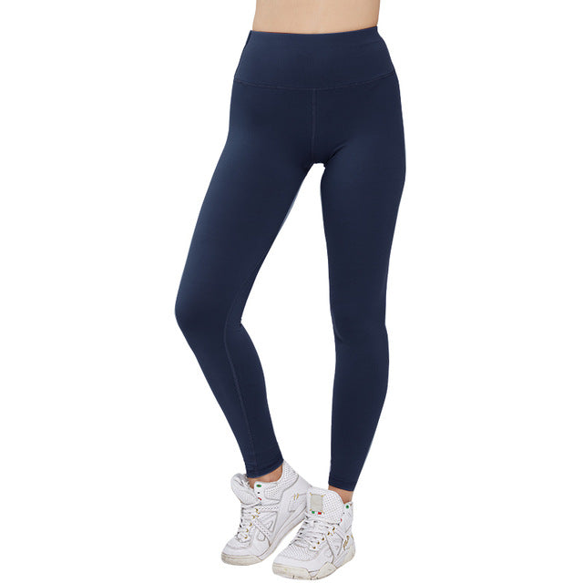 Women's Stitching Slim Peach Yoga Pants Fitness Exercise Leggings